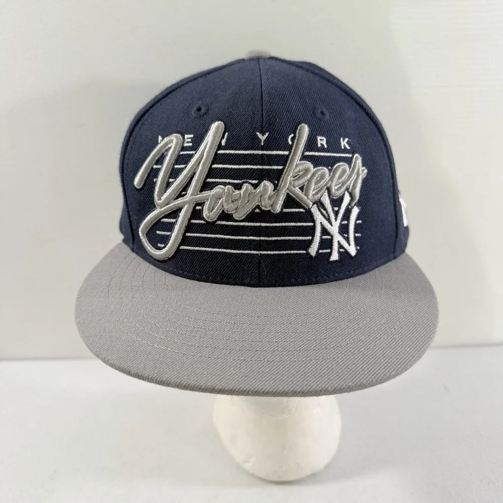 New York Yankees MLB‎ '47 Brand Navy Spell Out Embroidered SnapBack Hat Cap